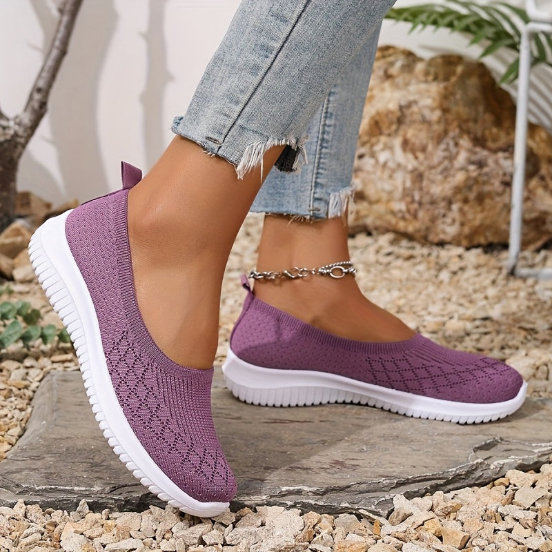 Lightweight women's orthopedic walking shoes, featuring slip-on design and excellent arch support.