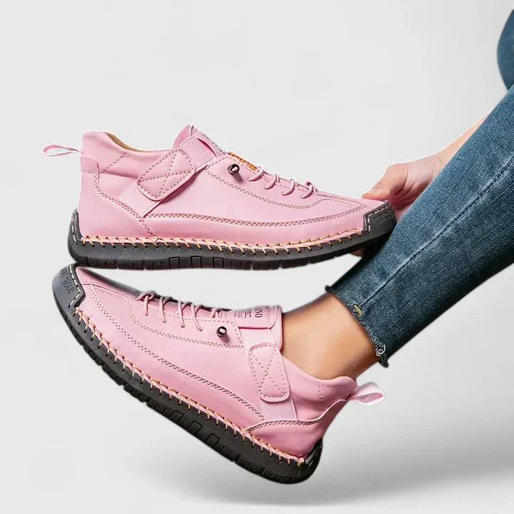Stylish women's strap sneakers, orthopedic design for daily wear, providing all-day comfort.