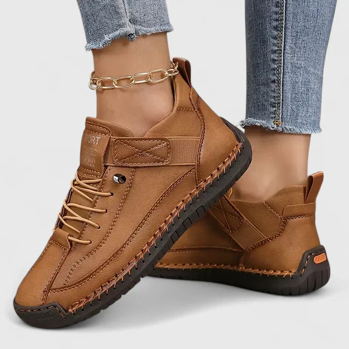 Casual women's orthopedic shoes featuring easy straps, arch support for comfortable daily wear.