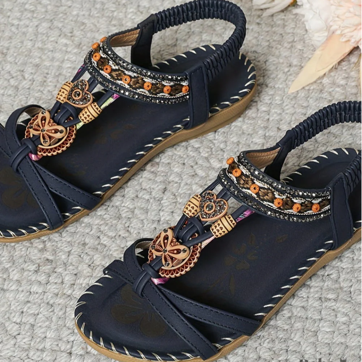 All-day comfort women's orthopedic T-strap sandals, perfect for summer and casual wear.