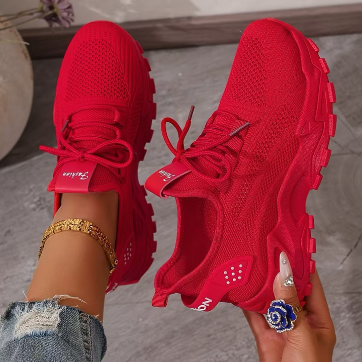 Stylish casual women's sneakers with arch support for healthy feet & everyday comfort.