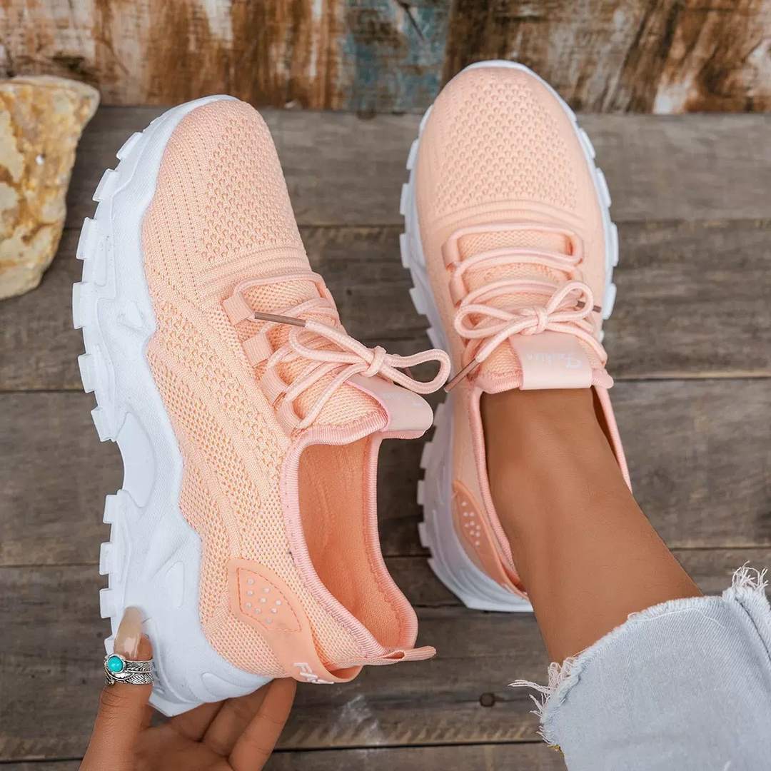 Comfortable women's walking shoes, orthopedic design with arch support for daily wear.