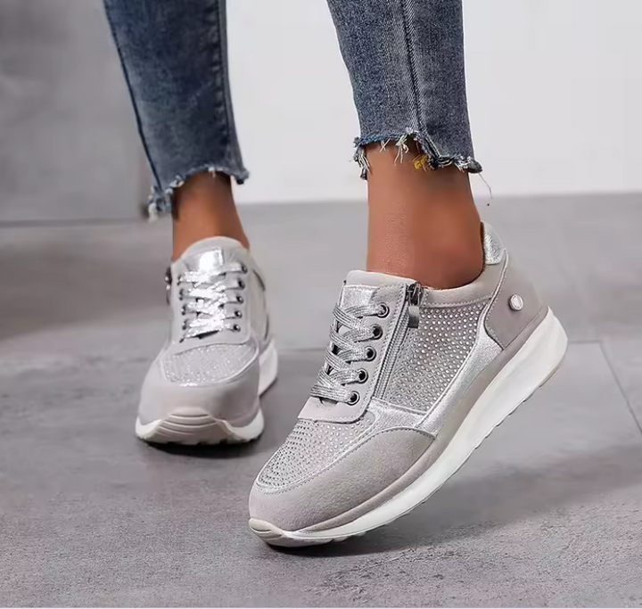 Women's stylish orthopedic comfort trainers, sneakers with arch support for everyday wear.