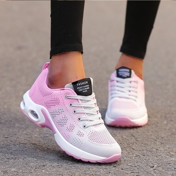 Stylish lace-up orthopedic trainers for women, designed for breathability & superior all-day comfort.