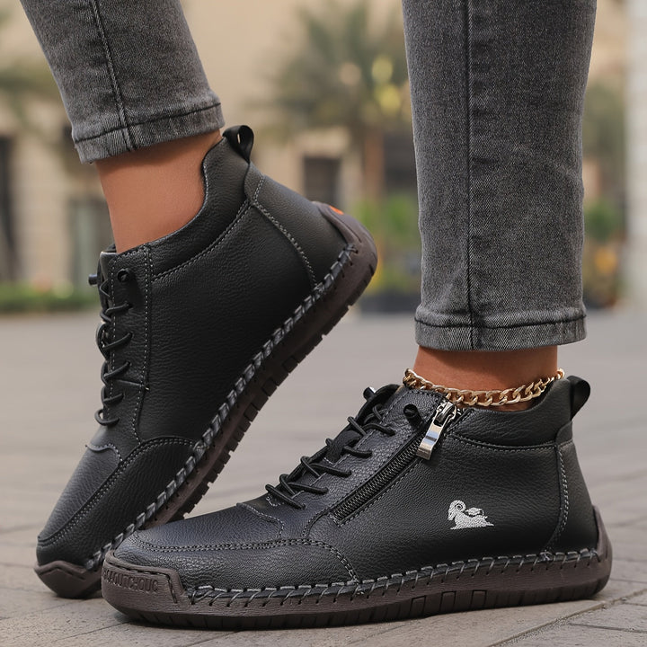 Wide fit women's walking shoes, orthopedic support for bunion and heel pain relief.