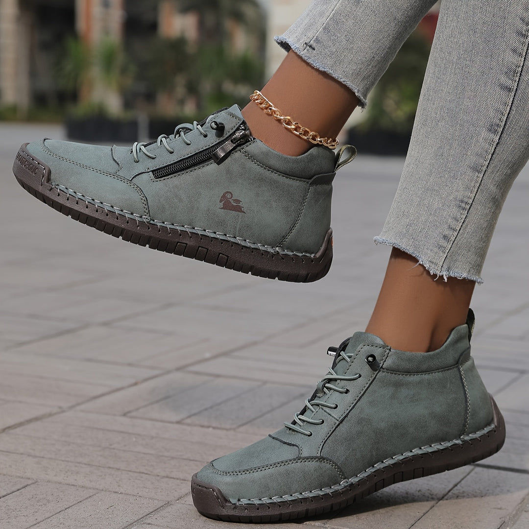 Non-slip casual women's sneakers, excellent orthopedic comfort & all-day support.