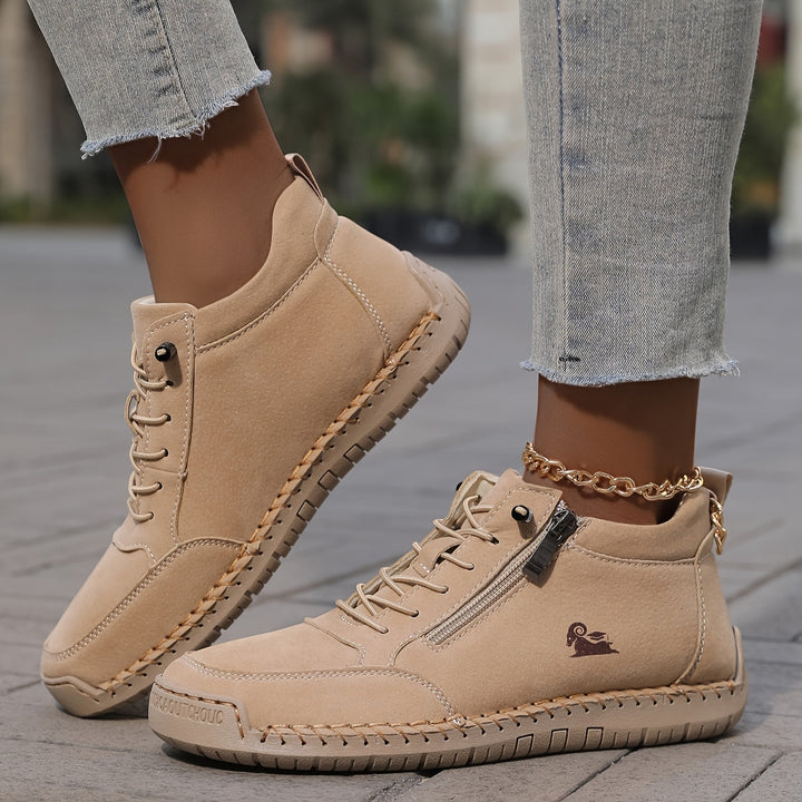 Women's comfort walking sneakers with advanced orthopedic arch and ankle support.