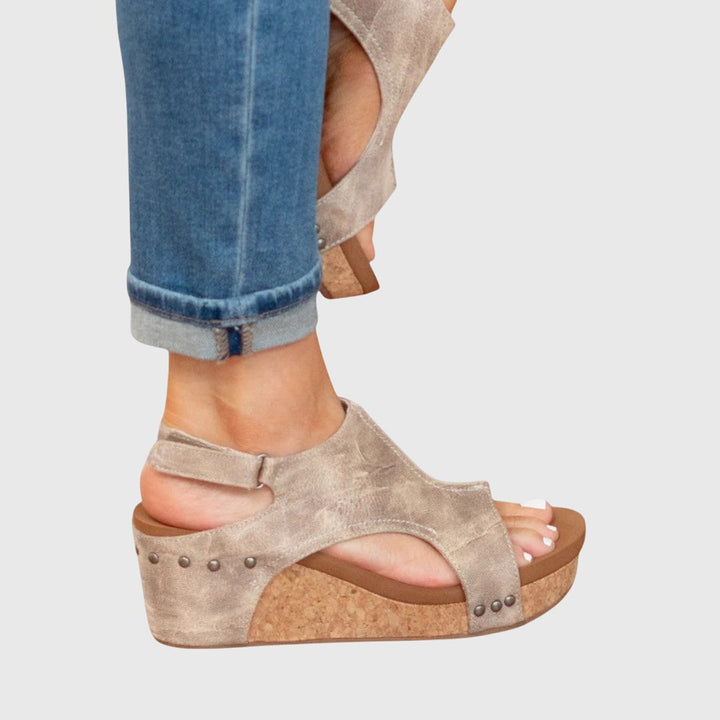 Supportive women's wedge sandals. Designed for ultimate comfort, everyday wear, and stylish summer walks.