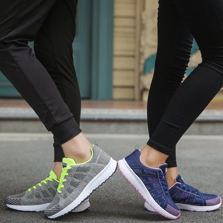 Comfortable women's orthopedic walking trainers, wide-fit, supportive and durable.