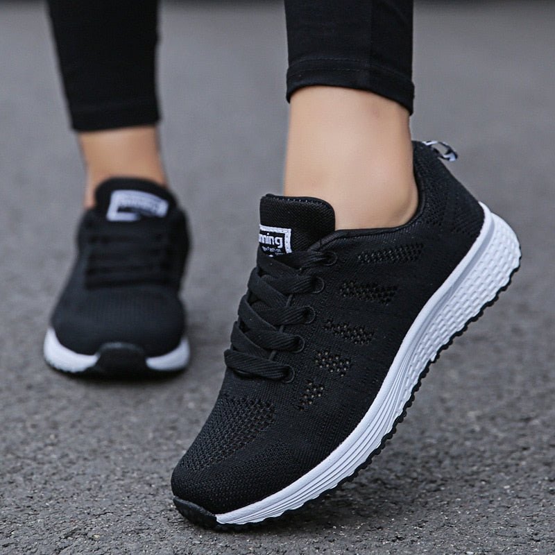 Women's everyday orthopedic trainers, wide fit, lace-up for secure and comfortable wear.