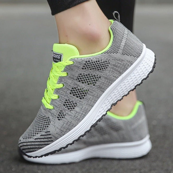Lightweight women's orthopedic trainers, lace-up for a secure and customized fit.