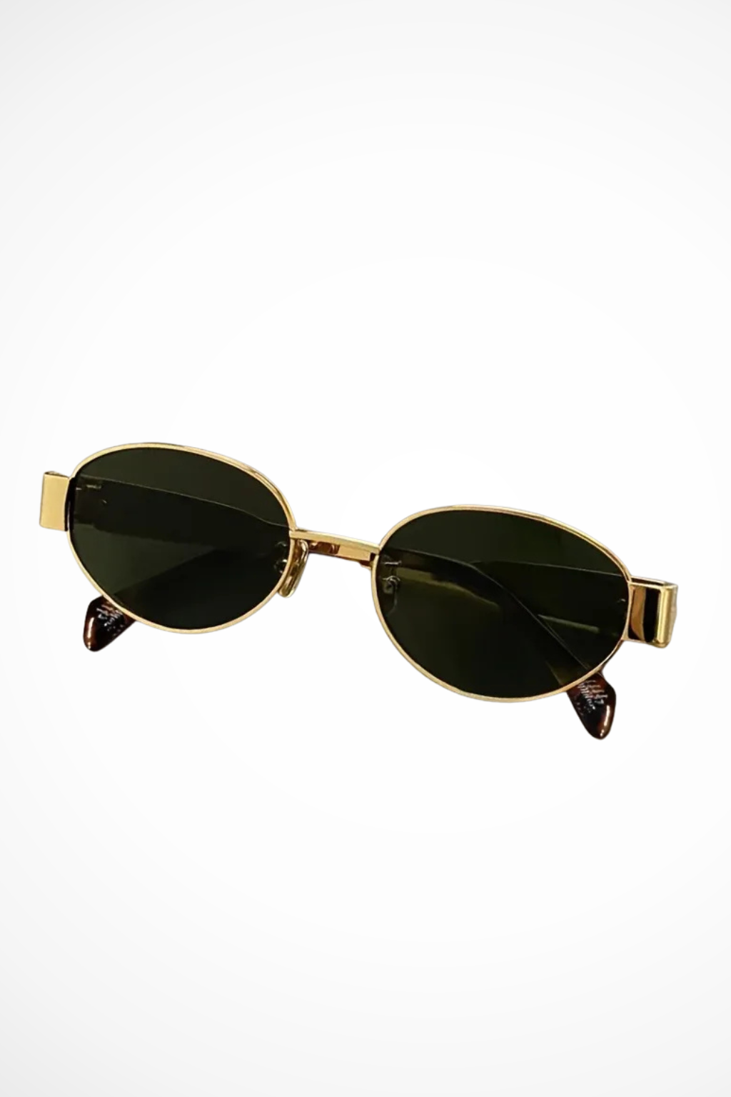 Women's oval metal frame sunglasses offering essential UV protection and elegant style.
