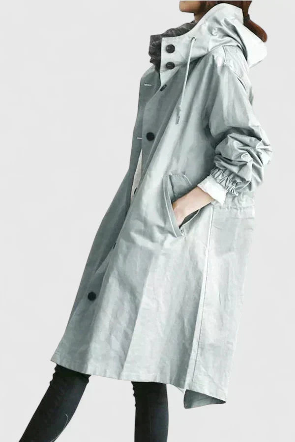Comfortable women's oversized coat, stylish outerwear for versatile everyday fashion.