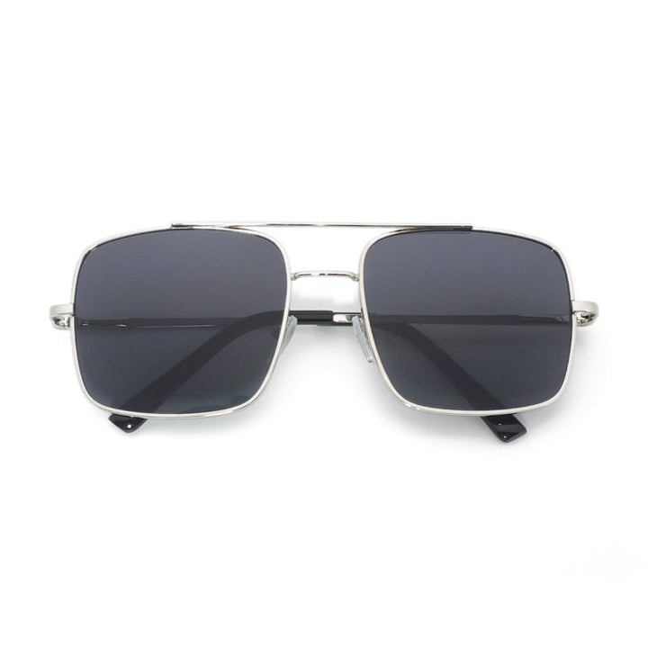 Fashionable women's oversized square sunglasses, trendy shades for UV eye protection.
