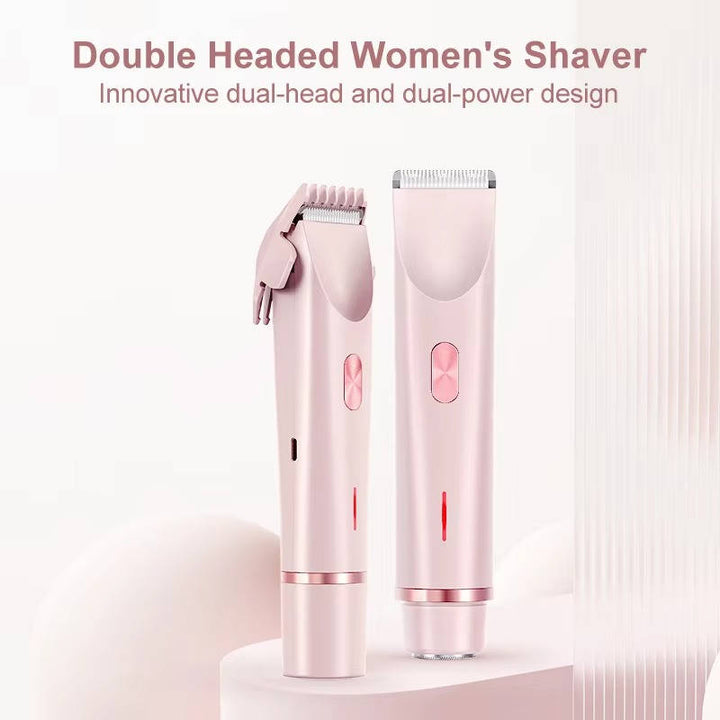 Cordless women's bikini trimmer for smooth intimate grooming. Painless body & facial hair removal, waterproof design.