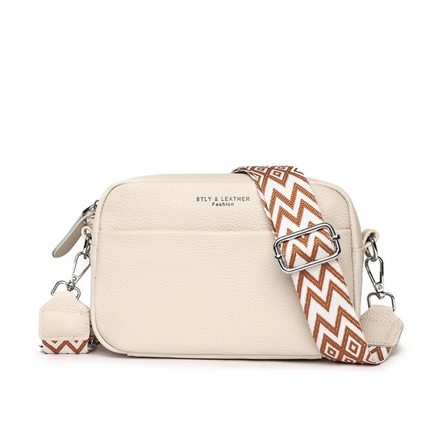 Sophisticated women's pebbled leather crossbody bag, a stylish accessory perfect for any outfit & daily use.