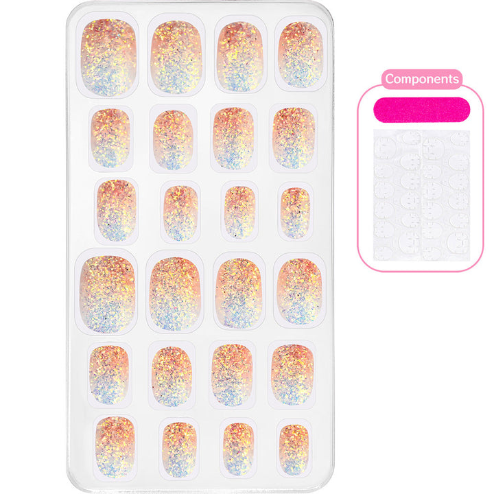Party-ready cartoon press-on nails, vibrant & playful women's nail art.