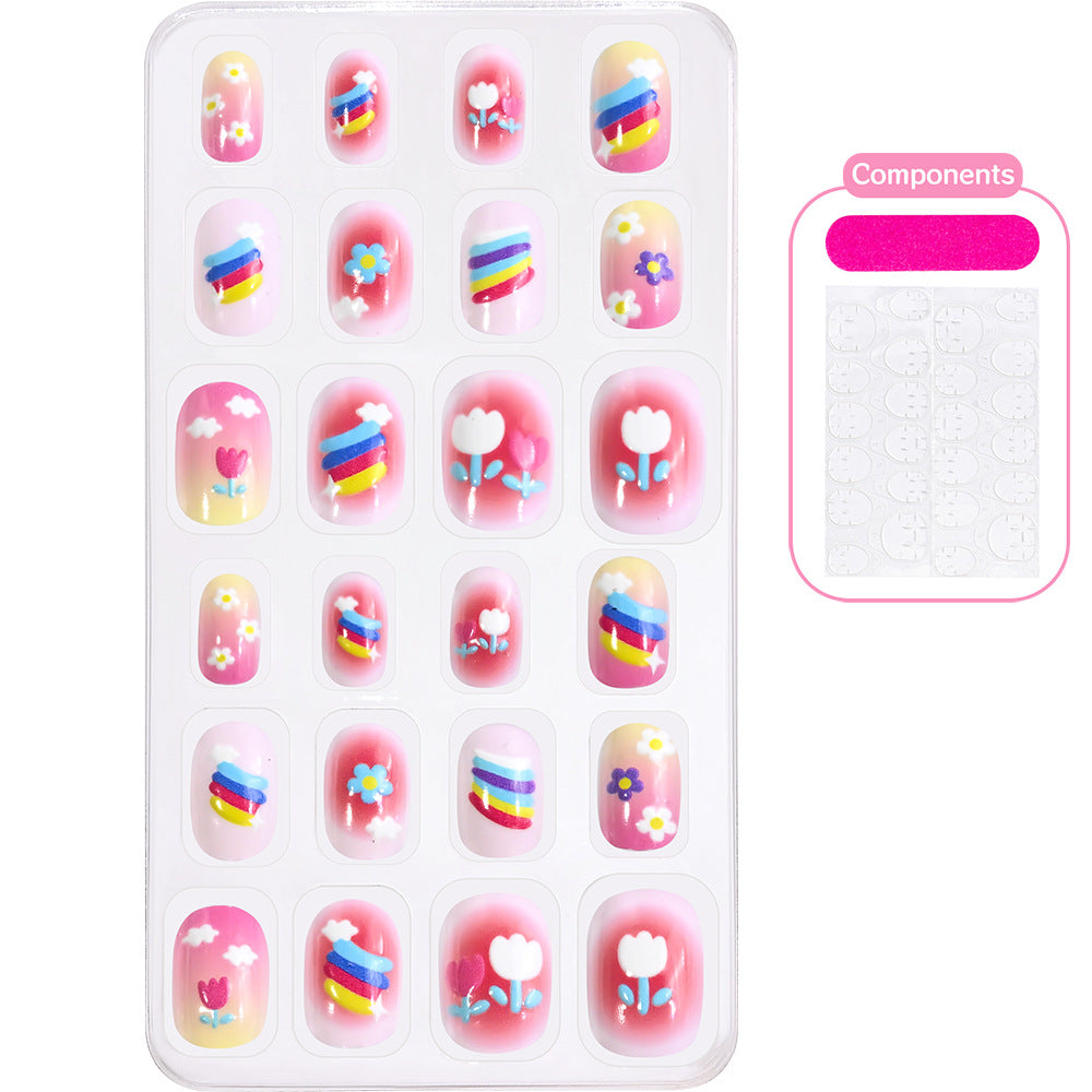 Everyday playful cartoon press-on nails, easy to apply & long-lasting.