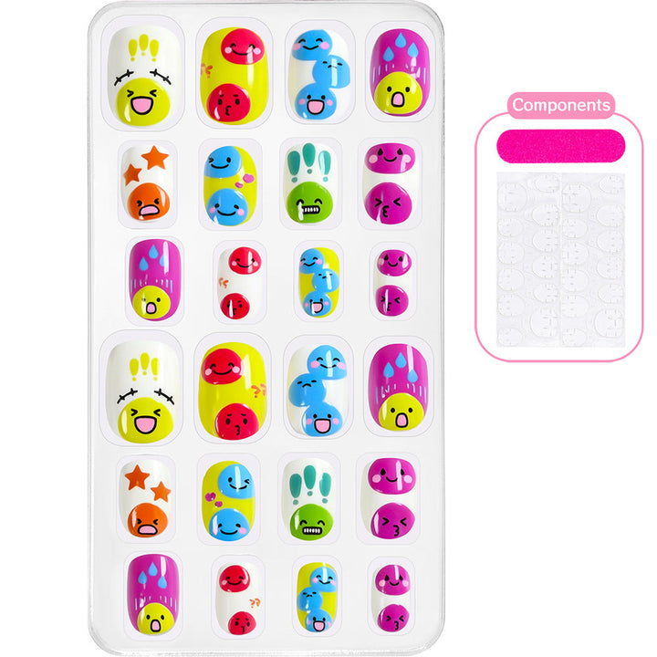 Express yourself with playful cartoon press-on nails, vibrant & easy.