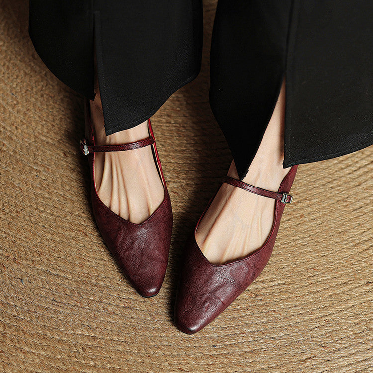 Women's dressy pointed toe mules, comfortable slip-on style, elegant strap.