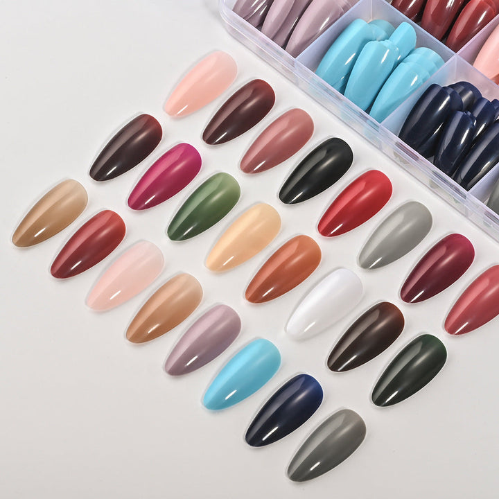 288 count premium soft gel nail tips set for women. Salon quality artificial nails for various nail art designs.