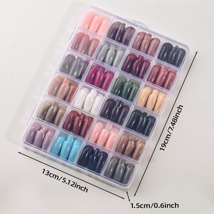 Complete soft gel nail tips kit for professional gel extensions & beautiful DIY manicures. Easy to apply.