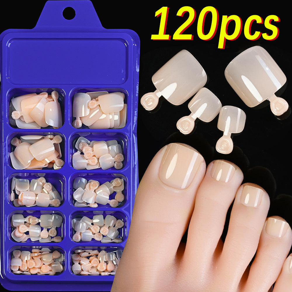 Professional-looking artificial nails: women's premium press-on manicure set.