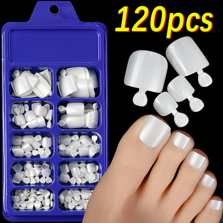 Exquisite nail art designs on women's press-on false nails, premium quality.