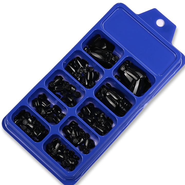 Complete nail kit: premium press-on false nails for chic women's nail art.