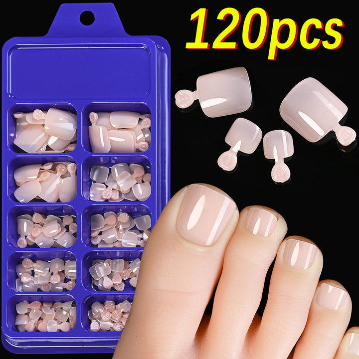 Beautiful press-on false nails for women, a complete nail art kit.