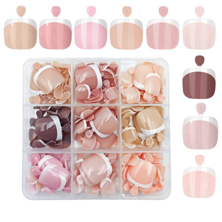 Women's premium press-on nail art tips, reusable artificial nails for elegant manicure, salon quality beauty.