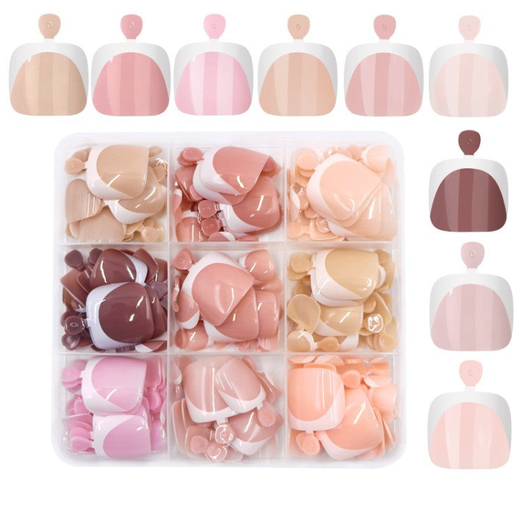 Diverse nail art press-on tips for women, high-quality reusable fake nails for a perfect, easy home manicure.