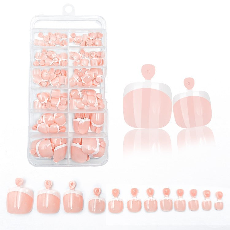 Nude & pink press-on nails, a versatile kit for everyday elegance and quick beauty.