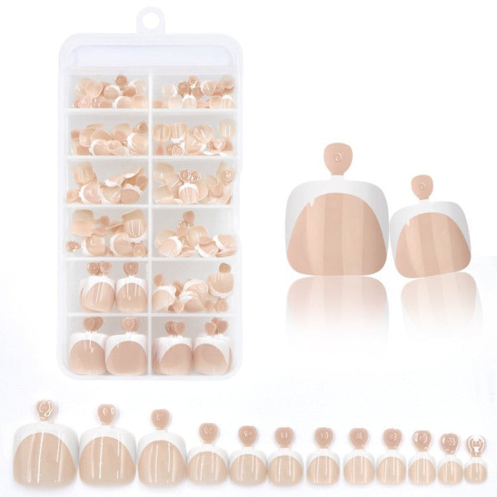Artificial nail set, includes tools for a professional at-home nail experience & lasting beauty.