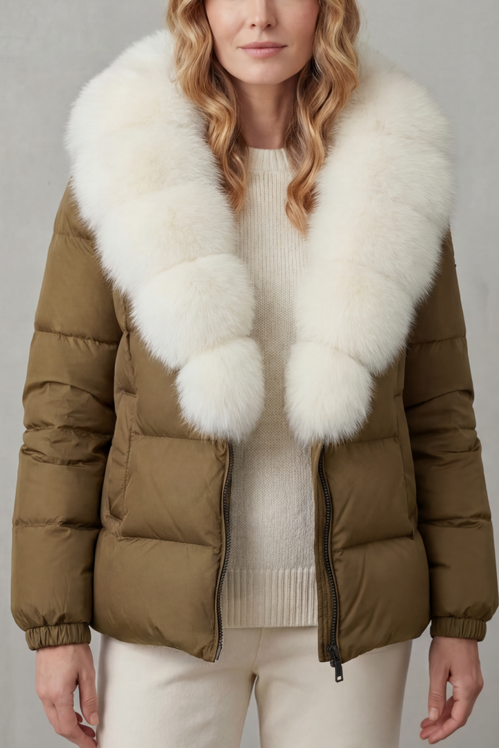 Premium women's puffer, quilted for a stylish look, ideal fall and winter jacket.