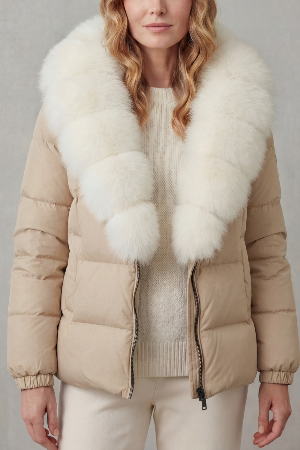 Stylish women's everyday puffer, quilted for a chic look, warm fall jacket.