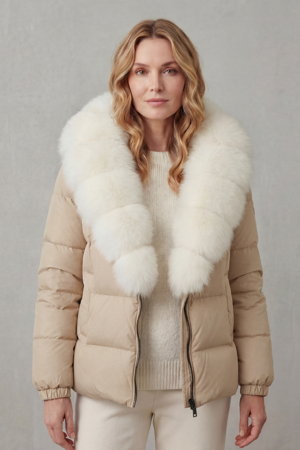 Lightweight women's premium puffer, quilted for warmth and versatile style.