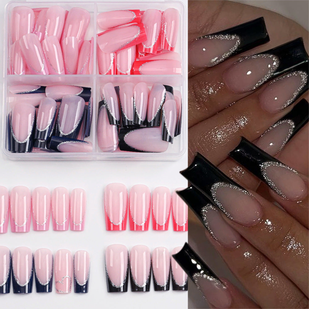 Women's Premium Soft Gel Nail Extension Kit for DIY manicure, featuring gel tips, glue, UV lamp & tools.