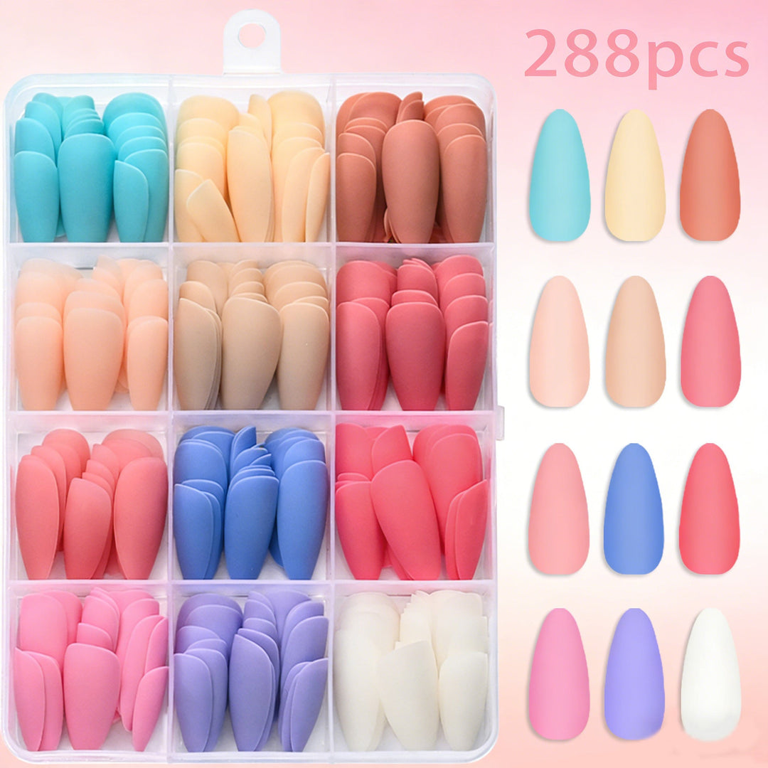 Women's premium soft gel nail tip set for easy DIY manicure. Customizable artificial nails, salon quality extension.