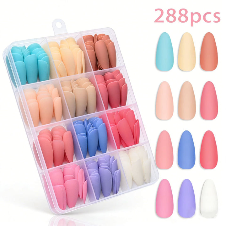 Complete set of premium soft gel nail tips for women. Perfect for customizable DIY nail extensions & salon quality nail art.