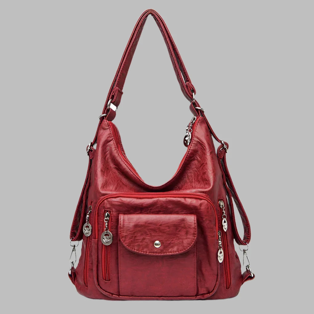 Women's premium soft leather tote bag, perfect for everyday use or work. Versatile oversized shoulder handbag.