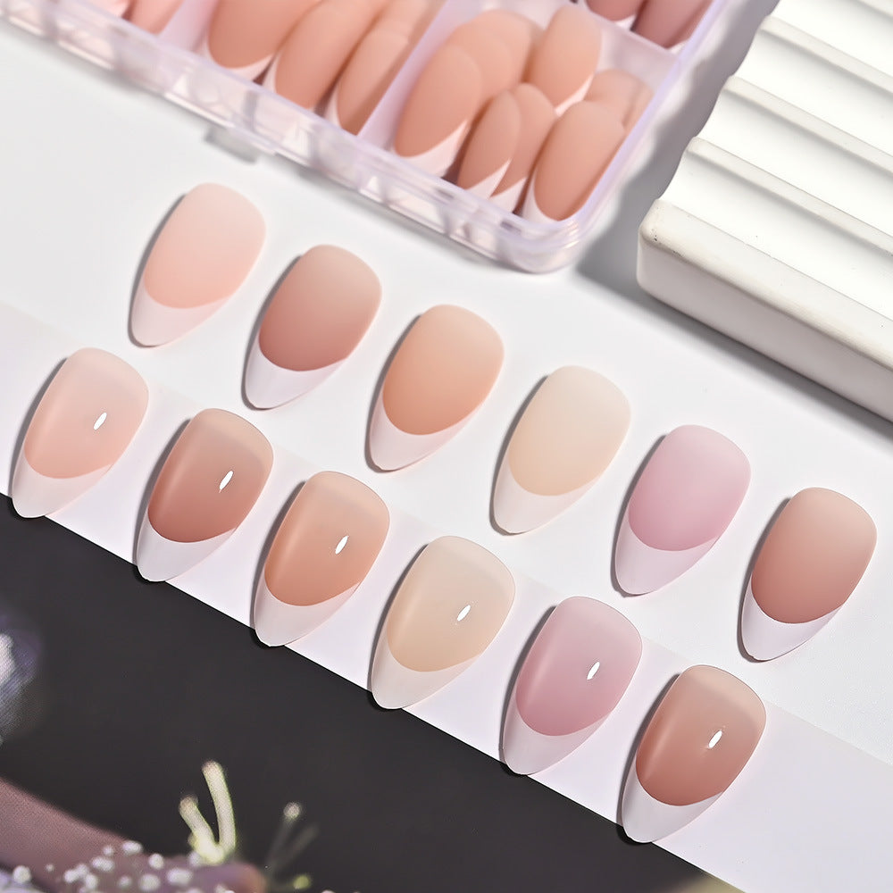 Stylish synthetic press-on nails for women, a durable and chic false nail art solution for instant beauty.