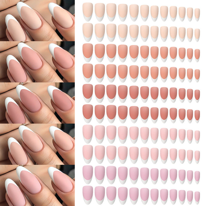 Premium women's synthetic press-on nails for a durable, salon-quality manicure; easy to apply false nail art.