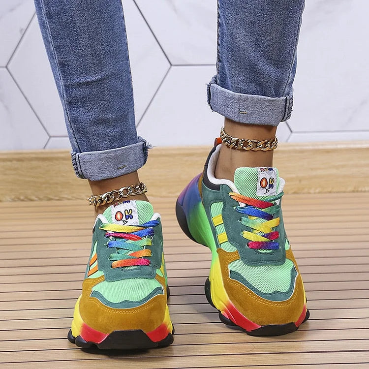 Comfortable women's orthopedic trainers with soft cushioning, ideal for daily walking & supportive wear.