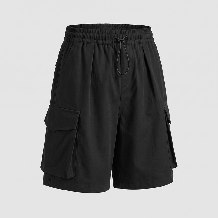 Women's relaxed fit cargo bermuda shorts in a casual utility style, perfect for everyday summer comfort.