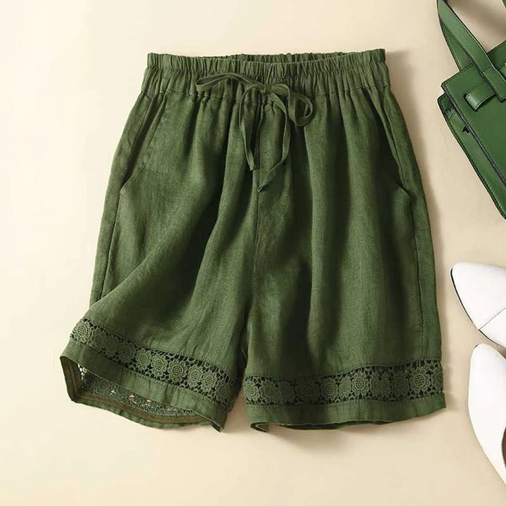 Comfy women's relaxed fit elastic waist shorts for casual summer fashion & everyday wear.
