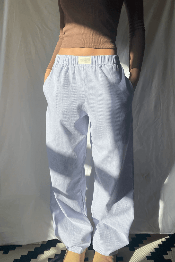 Women's relaxed fit lounge pants, super comfortable for home, sleepwear, or casual everyday wear. Elastic waist.