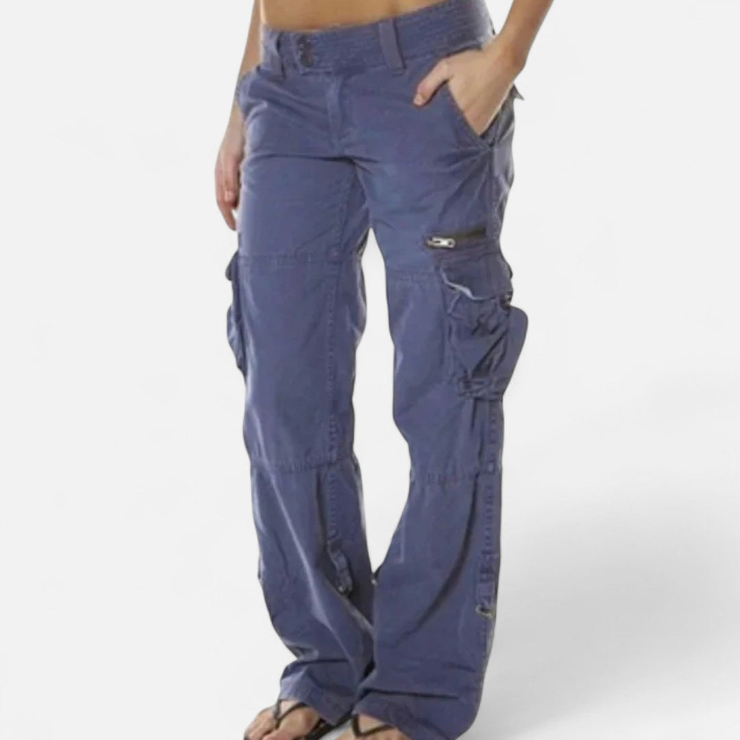 Everyday women's cargo pants, relaxed fit and straight leg, offering comfort and style for casual wear.