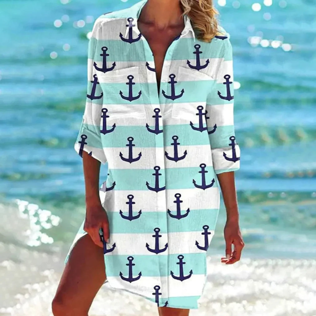 Comfortable women's short sleeve summer top, relaxed fit for casual wear and everyday style.