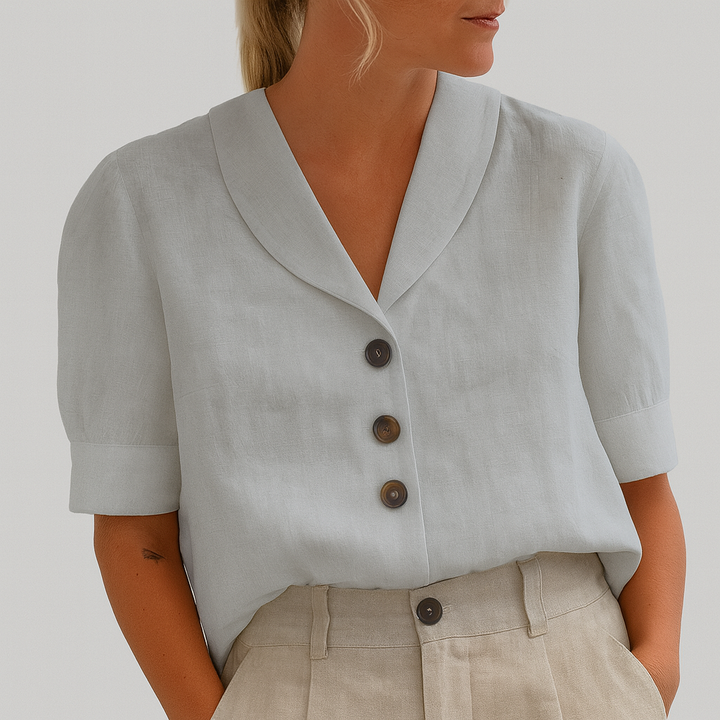 Lightweight women's summer t-shirt for ultimate comfort. Stylish, relaxed fit casual top for easy everyday warm-weather fashion.